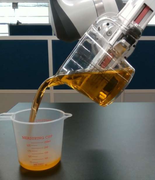 The same pour with 90% glycerol
